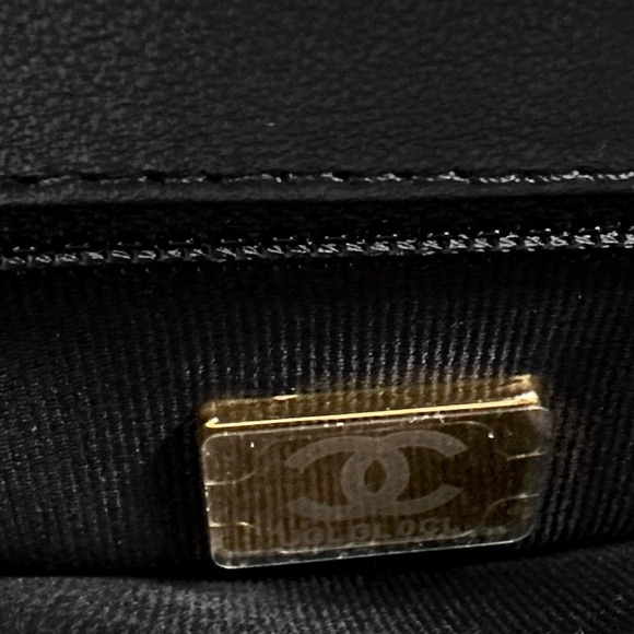 NEW CHANEL 24P BLACK LEATHER NANO KELLY MINI TOP HANDLE SHOPPING BAG - Picture 9 of 16